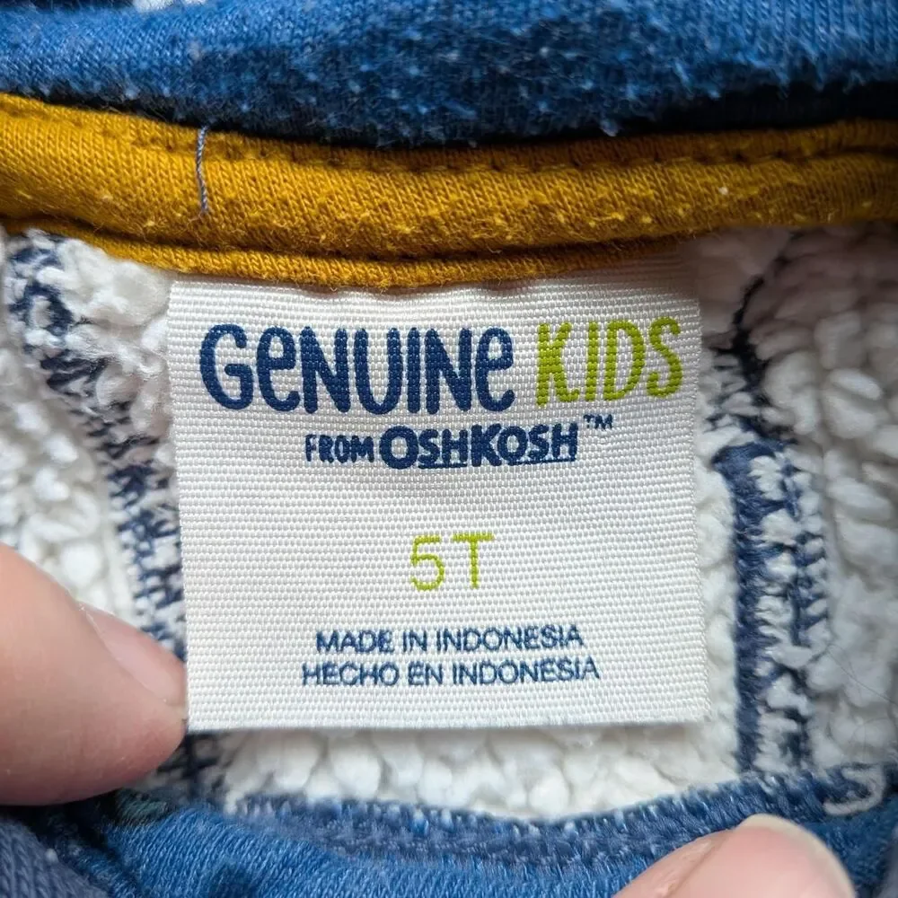 Oshkosh-b-gosh Blue and Navy Monster Hoodie